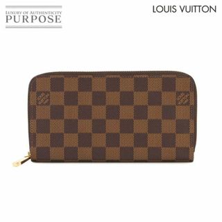 ルイヴィトン(LOUIS VUITTON)の未使用 展示品 ルイ ヴィトン LOUIS VUITTON ダミエ ジッピー ウォレット ラウンドファスナー 長財布 エベヌ N41661 RFID VLP 90233916(財布)