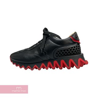 クリスチャンルブタン(Christian Louboutin)のChristian Louboutin Loubishark Sneakers クリスチャンルブタン ルビシャークスニーカー ローカット メッシュ ラバーソール ブラック サイズ41【240521】【中古-B】【me04】(スニーカー)