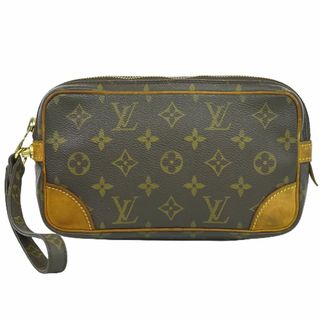 ルイヴィトン(LOUIS VUITTON)の本物 ルイヴィトン LOUIS VUITTON LV マルリードラゴンヌ PM モノグラム クラッチバッグ セカンドバッグ ブラウン M51827 Marly Dragonne ビトン バッグ 中古(クラッチバッグ)