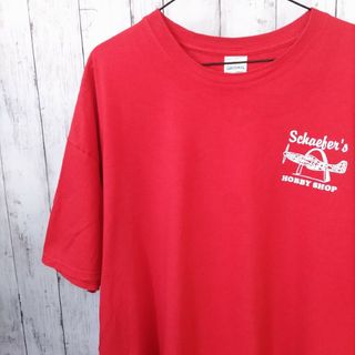 GILDAN ギルダン US 古着 Tシャツ 2XL ビッグサイズ 企業ロゴ(Tシャツ/カットソー(半袖/袖なし))