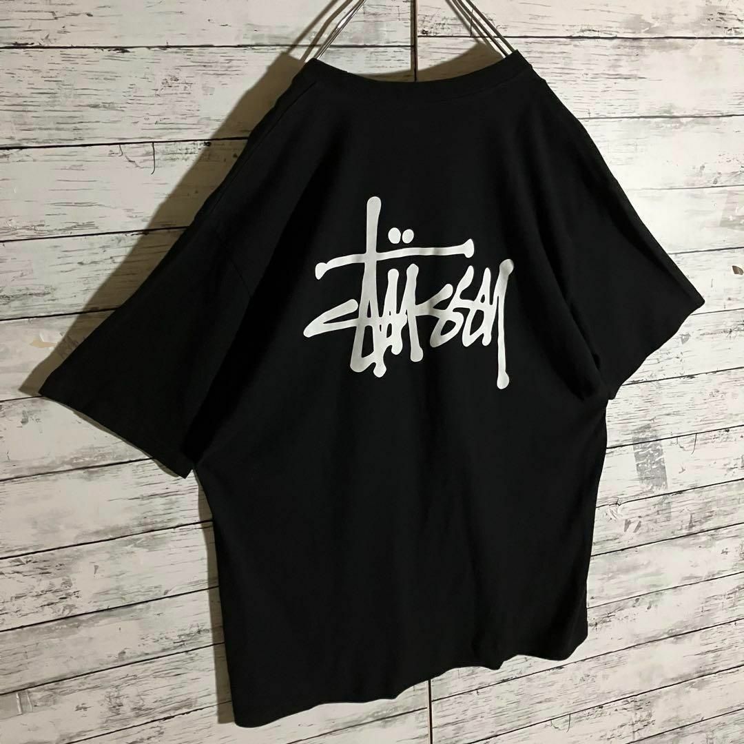 STUSSY(ステューシー)の【超人気】ステューシー☆バックロゴ　Tシャツ　一番人気デザイン　即完売モデル メンズのトップス(Tシャツ/カットソー(半袖/袖なし))の商品写真