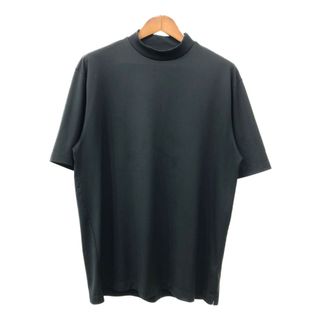 NIKE GOLF ナイキゴルフ モックネック 半袖Ｔシャツ ワンポイント ブラック (メンズ XL) 中古 古着 Q7325(Tシャツ/カットソー(半袖/袖なし))