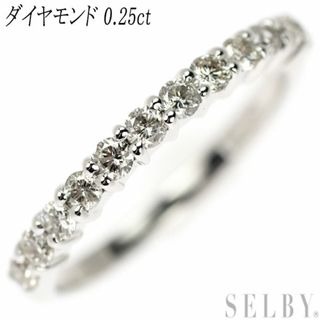 K18WG ダイヤモンド リング 0.25ct ピンキー(リング(指輪))