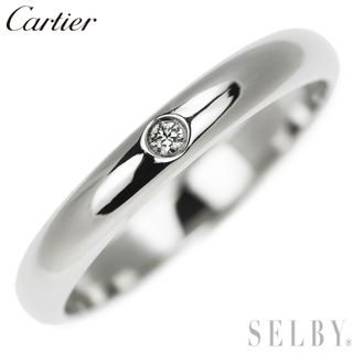 カルティエ(Cartier)のカルティエ Pt950 ダイヤモンド リング バンド 45号(リング(指輪))