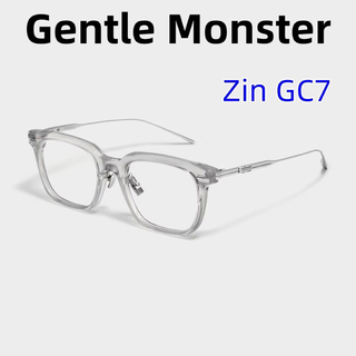 GENTLE MONSTERZIN GC7男女共用グレー半透明アセテートフレーム(サングラス/メガネ)