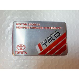 トヨタ(トヨタ)のTOYOTA MOTOR SPORTS  トヨタ　TRDアルミ製　ステッカー1枚(車外アクセサリ)