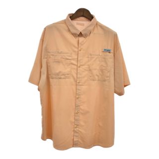 コロンビア(Columbia)のColumbia コロンビア PFG 半袖シャツ アウトドア オレンジ (メンズ XL相当) 中古 古着 Q7332(シャツ)