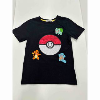 エイチアンドエム(H&M)の美品！H&M ポケモンスパンコール　半袖　Tシャツ　140cm(Tシャツ/カットソー)