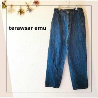 エミュー(EMU)のterawsaremu／М／バックシャーリングゴム　カジュアル柔らかデニムパンツ(デニム/ジーンズ)