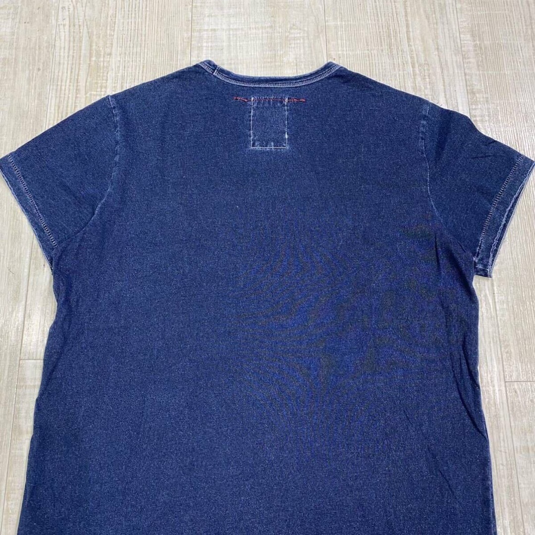 GAP(ギャップ)のGAP RED OLD インディゴ コットン Tシャツ レッドステッチ XS メンズのトップス(Tシャツ/カットソー(半袖/袖なし))の商品写真