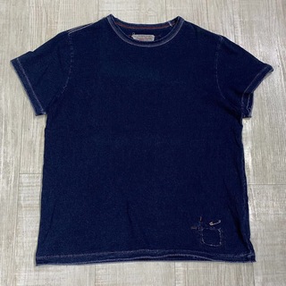 GAP RED OLD インディゴ コットン Tシャツ レッドステッチ XS