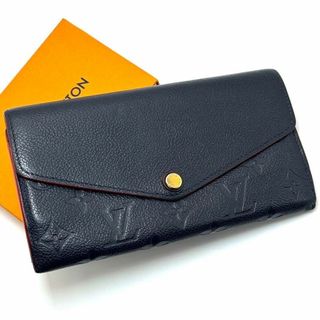 ルイヴィトン(LOUIS VUITTON)の超極美品 ルイヴィトン アンプラント ポルトフォイユ サラ モノグラム ネイビー(財布)