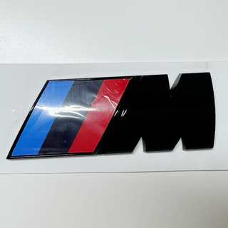 ビーエムダブリュー(BMW)のBMW M   エンブレム 72MM×27MM  1個   ブラック   リア用(車外アクセサリ)
