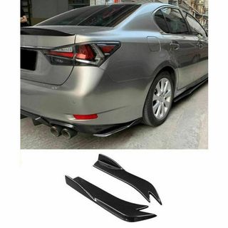 レクサス GS LEXUS リアアンダースポイラー バンパーカナード ブラック(車外アクセサリ)