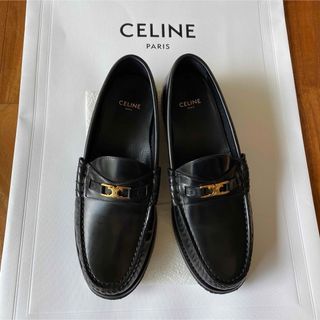 セリーヌ(celine)のCELINE★ルコ　トリオンフ★ローファー★ブラック★美品(ローファー/革靴)