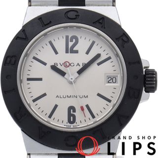 BVLGARI - ブルガリ アルミニウム ウォッチ 32mm ボーイズ時計 Aluminiun 32mm AL32TA/AL32TAVD アルミ/ラバー ユニセックス時計 シルバー 美品 【中古】