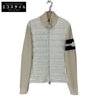 モンクレール(MONCLER)のモンクレール 21年製 CARDIGAN TRICOT ホワイト ニット切替ダウンジャケット XL(その他)