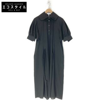 エンフォルド 24SS 300HS733-1760 ﾌﾞﾗｯｸ SQUARE-SLEEVES DRESS 36