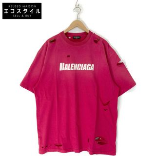 バレンシアガ(Balenciaga)のバレンシアガ 20年 ﾚｯﾄﾞ 651795 ﾃﾞｽﾄﾛｲ加工 Tｼｬﾂ S(その他)