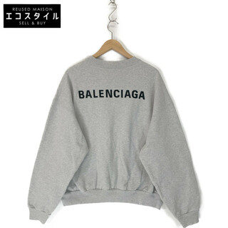 Balenciaga - バレンシアガ 21年 WARDROBE  ｸﾞﾚｰ ﾊﾞｯｸﾛｺﾞｽｳｪｯﾄﾄﾚｰﾅ― 697869 M