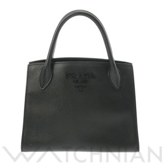 プラダ(PRADA)の中古 プラダ PRADA 1BA156 レディース ハンドバッグ ブラック /ゴールド金具 サフィアーノレザー(ハンドバッグ)