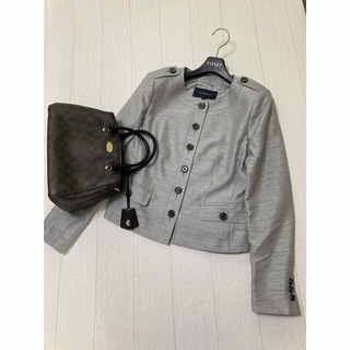 BURBERRY - 美品　バーバリー　ロンドン　ノーカラー　ジャケット　入学　入園