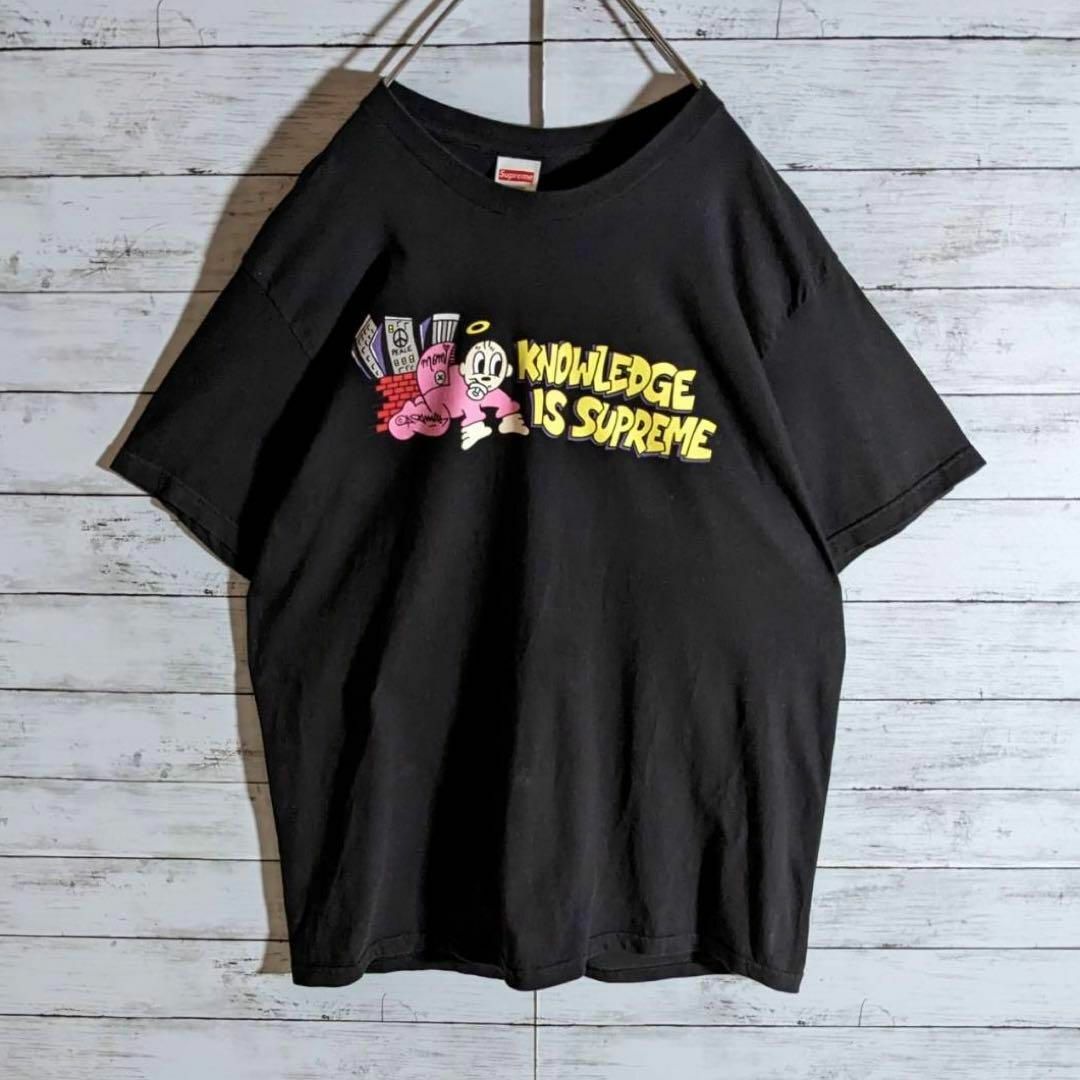 【希少デザイン】シュプリーム☆センターロゴ　Knowledge Tシャツ メンズのトップス(Tシャツ/カットソー(半袖/袖なし))の商品写真