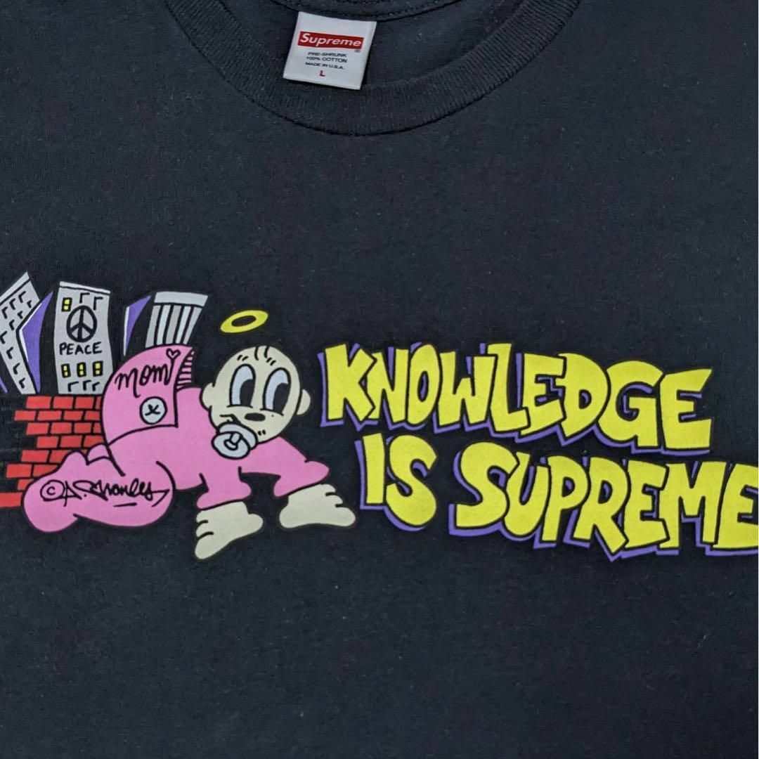 【希少デザイン】シュプリーム☆センターロゴ　Knowledge Tシャツ メンズのトップス(Tシャツ/カットソー(半袖/袖なし))の商品写真