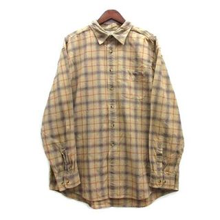 エルエルビーン(L.L.Bean)のエルエルビーン L.L.BEAN 長袖 チェック シャツ ベージュ XL(シャツ)