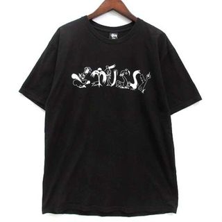 ステューシー(STUSSY)のステューシー STUSSY クルーネック ロゴ Tシャツ カットソー 半袖 L(Tシャツ/カットソー(半袖/袖なし))