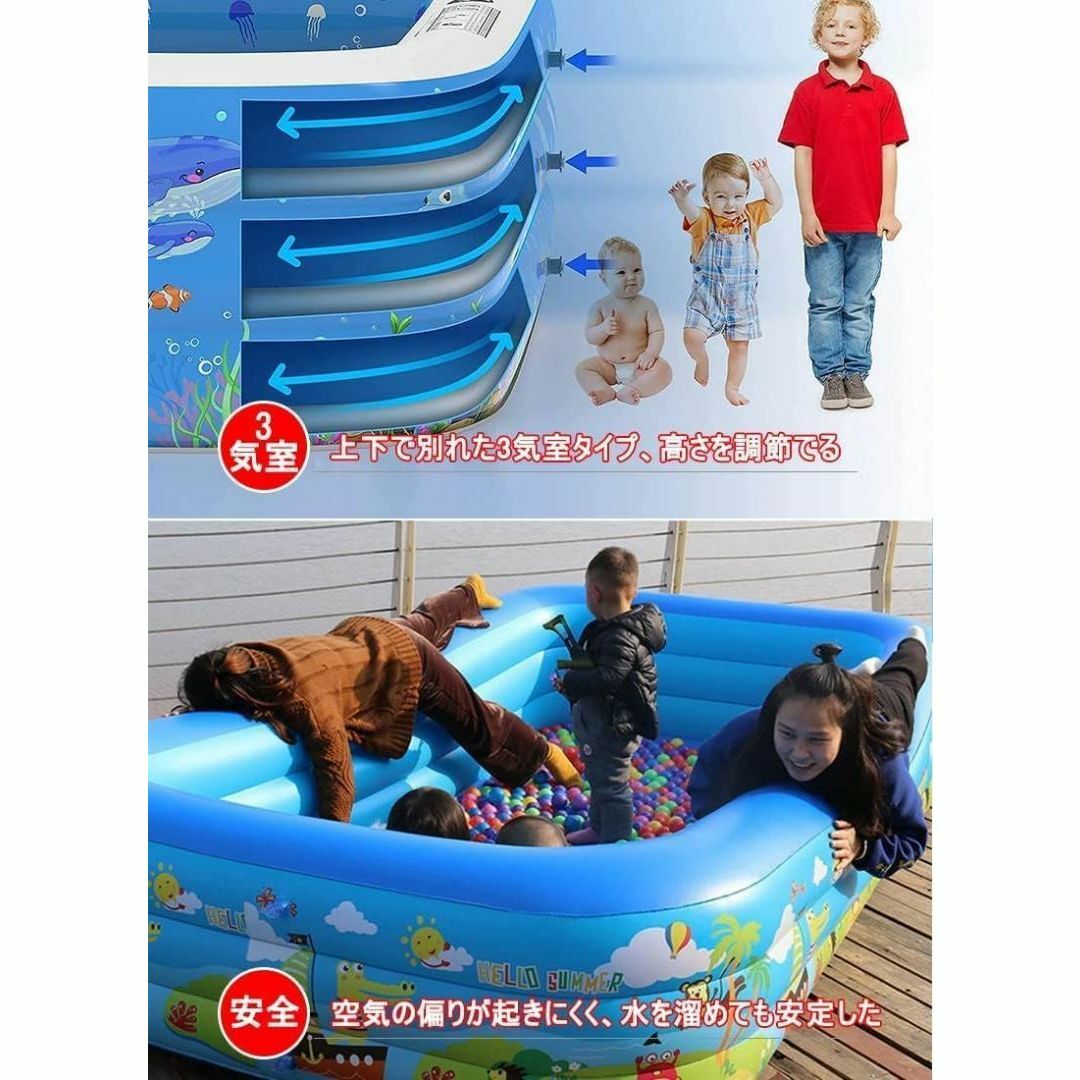 大型 プール 子供用 水遊び 2.0m 家庭用プール 大きい ビニールプール