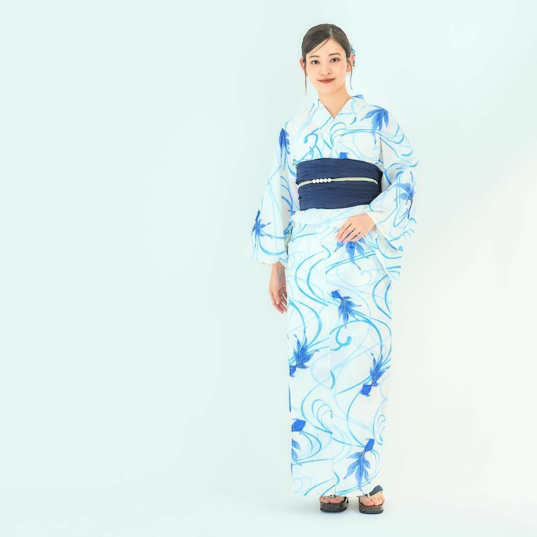 新品未使用　Utatane　浴衣セット(兵児帯・下駄)　白　青 新品未使用 Utatane 浴衣セット(兵児帯・下駄) 白 青 - メルカリ