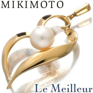 MIKIMOTO - ミキモト MIKIMOTO デザインペンダントトップ 真珠 6.7mm K18 新品仕上げ