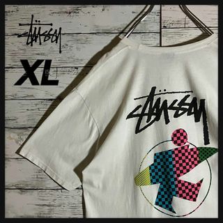 ステューシー(STUSSY)の【入手困難】ステューシー☆バックロゴ　サーフマン　Tシャツ　超人気モデル(Tシャツ/カットソー(半袖/袖なし))