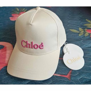 Chloe - 本日いっぱいで取り下げChloe クロエ　ロゴ　キャップ　ホワイト　58cm