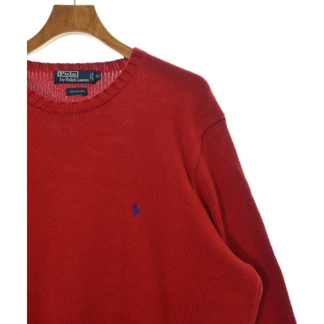 POLO RALPH LAUREN(ポロラルフローレン)のPolo Ralph Lauren ニット・セーター XL 赤 【古着】【中古】 メンズのトップス(ニット/セーター)の商品写真