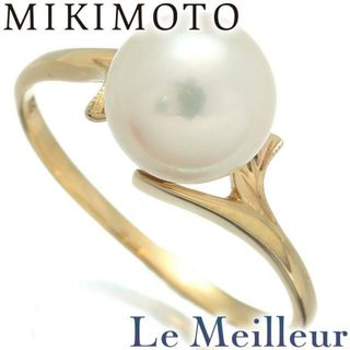 ミキモト(MIKIMOTO)のミキモト 1粒パールリング 指輪 アコヤ真珠 8.23mm K14 13号 MIKIMOTO  中古 プレラブド 返品OK(リング(指輪))