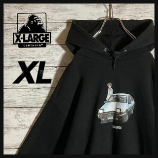 XLARGE - 【限定コラボ】エクストララージ⭐️頭文字D パーカー　イニシャルD 入手困難