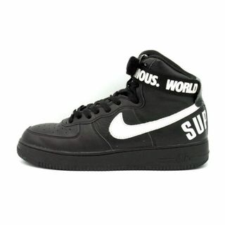 ナイキ(NIKE)のナイキ NIKE ■ 【 AIR FORCE 1 HIGH Supreme Special Black White 698696 010 】 エア フォース 1 ハイ シュプリーム スペシャル スニーカー　h0458(スニーカー)