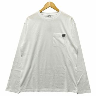 ロエベ(LOEWE)のLOEWE ロエベ H526Y24J04 アナグラム ロング ポケット Tシャツ ホワイト サイズXL 正規品 / 34295(Tシャツ/カットソー(七分/長袖))