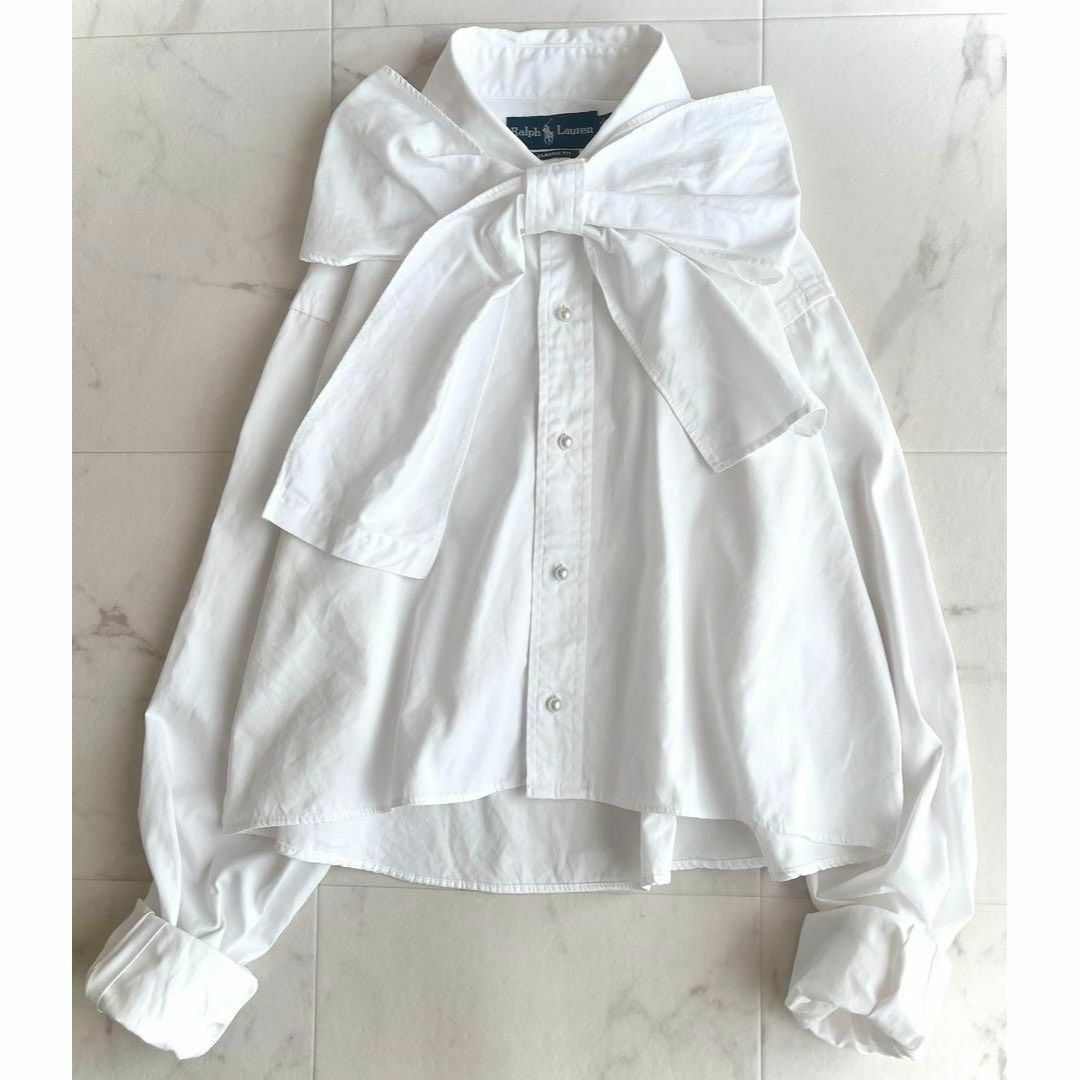 Ralph Lauren - ラルフローレン パールボタン タイ付きシャツ
