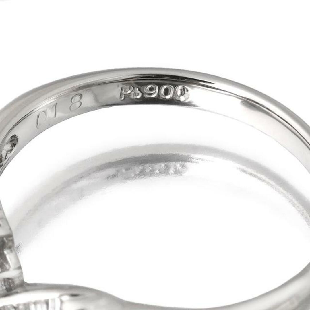 サファイア メレダイヤ Pt900 デザインリング サファイア ダイヤモンド 0.27ct Pt900 12号 新品仕上げ レディースのアクセサリー(リング(指輪))の商品写真