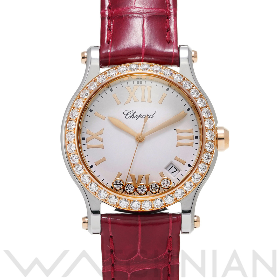 Chopard(ショパール)の中古 ショパール Chopard 278582-6003 ホワイト /ダイヤモンド ユニセックス 腕時計 レディースのファッション小物(腕時計)の商品写真