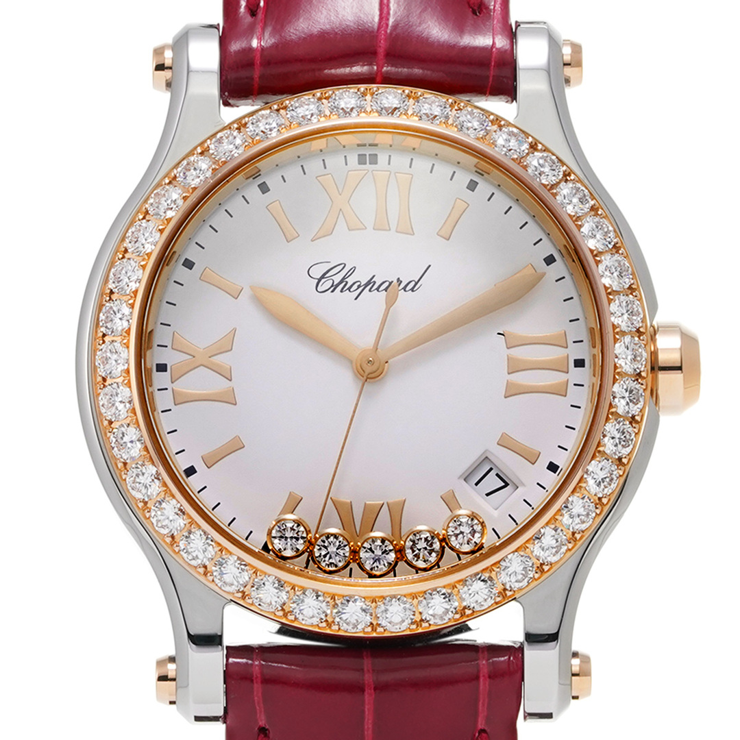 Chopard(ショパール)の中古 ショパール Chopard 278582-6003 ホワイト /ダイヤモンド ユニセックス 腕時計 レディースのファッション小物(腕時計)の商品写真