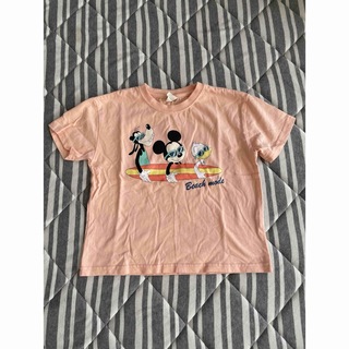 シマムラ(しまむら)のリトシー　ミッキー　Tシャツ　オレンジ　100cm(Tシャツ/カットソー)