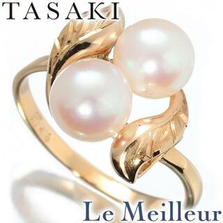 タサキ(TASAKI)のタサキ TASAKI デザインリング アコヤ真珠 6.3mm K18 10号 新品仕上げ(リング(指輪))