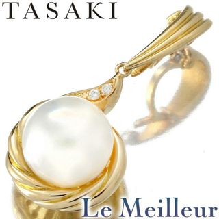 タサキ(TASAKI)のタサキ TASAKI パール ペンダントトップ 淡水真珠 11.8mm ダイヤモンド K18 新品仕上げ(チャーム)