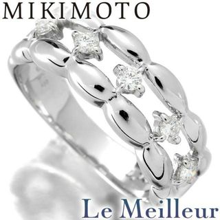 ミキモト(MIKIMOTO)のミキモト MIKIMOTO デザインリング 5P ダイヤモンド K18 8号 新品仕上げ(リング(指輪))