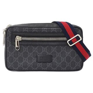 グッチ(Gucci)のグッチ GUCCI バッグ メンズ ブランド ボディバッグ ウエストバッグ GGスプリーム ベルトバッグ ブラック 474293 黒 コンパクト おしゃれ 【中古】(ウエストポーチ)