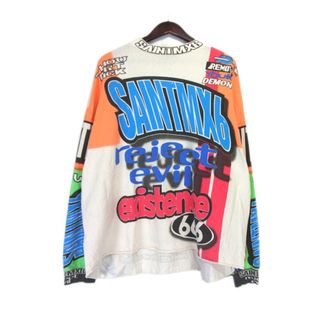 セントマイケル SAINT MICHAEL ■ 23SS 【 MOTOCLOSS LS TE SM S23 0000 037 】 モトクロス デザイン ロング スリーブ 長袖 カットソー 33674(Tシャツ/カットソー(七分/長袖))